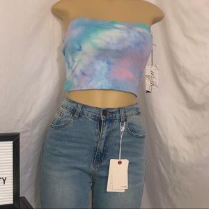 Tye dye tube top
